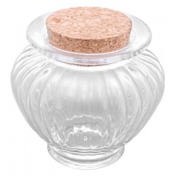 Pote 300ml De Vidro Com Tampa De Rolha Classic  